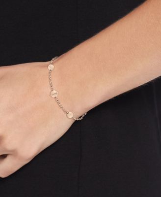 Tommy Hilfiger Gold-Tone Stainless Steel Orb Station Bracelet 16290₽