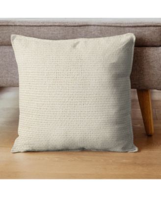 Madera Cross Weave Decorative Pillow Cover, 22" x 22"