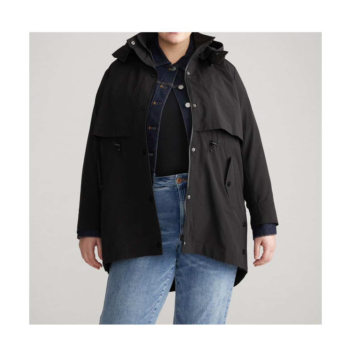 Universal Standard Plus Size Precision Parka In Black