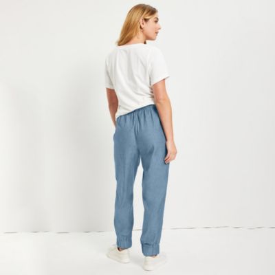 Women's June + Vie Drawstring Denim Jogger