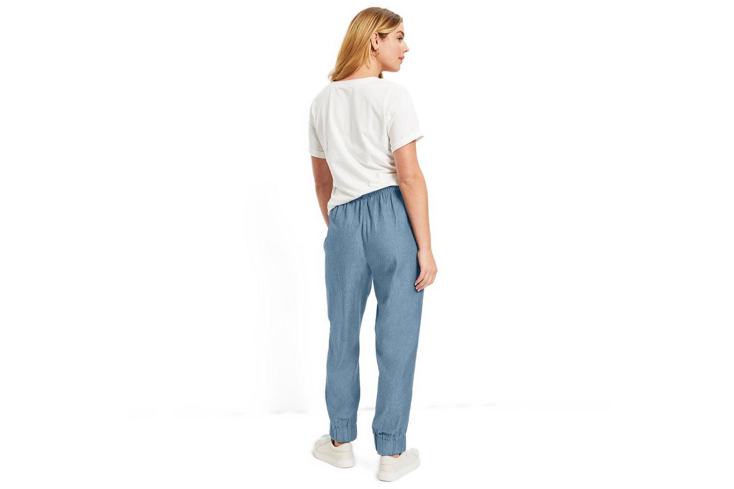 Women's Drawstring Denim Jogger