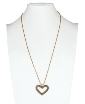 Patricia Nash Gold-Tone Pav - Heart Pendant Necklace 30 3 extender 9390₽