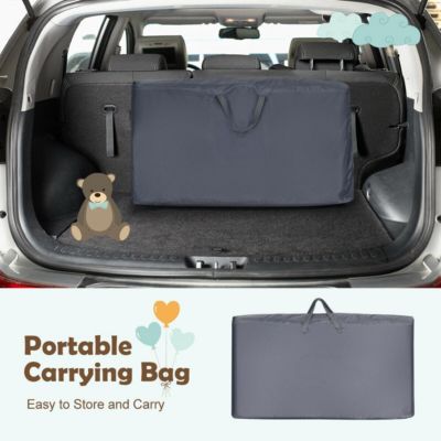 Boys Travel Portable Bed Side Sleeper Bassinet Crib with Carrying Bag