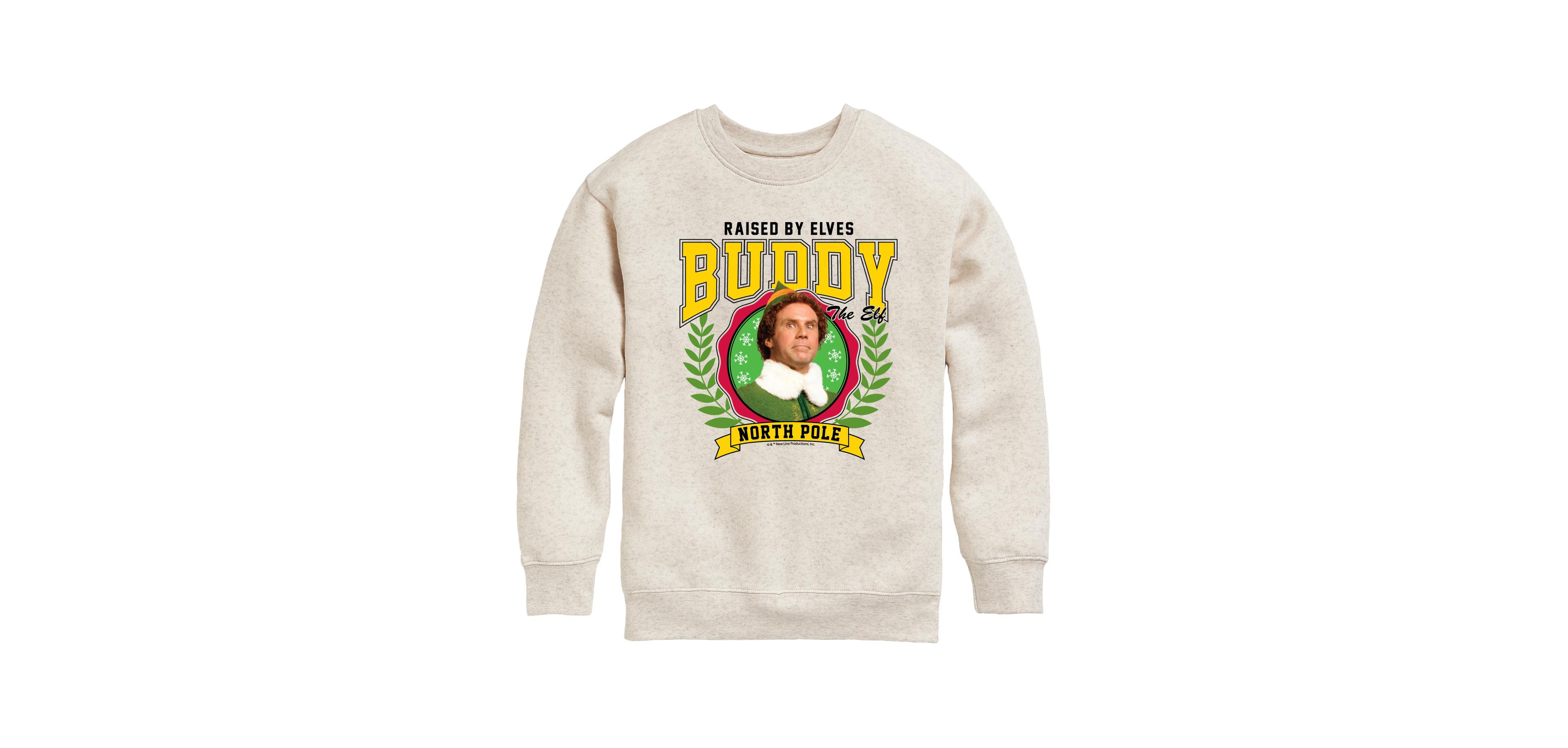Elf Big Girls Buddy Graphic Raglan Top