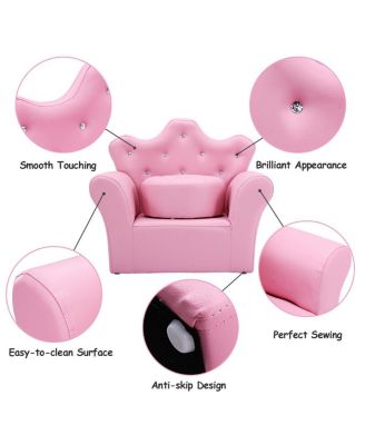 1 Pc solid wood Ottoman Kids Sofa Armrest Couch