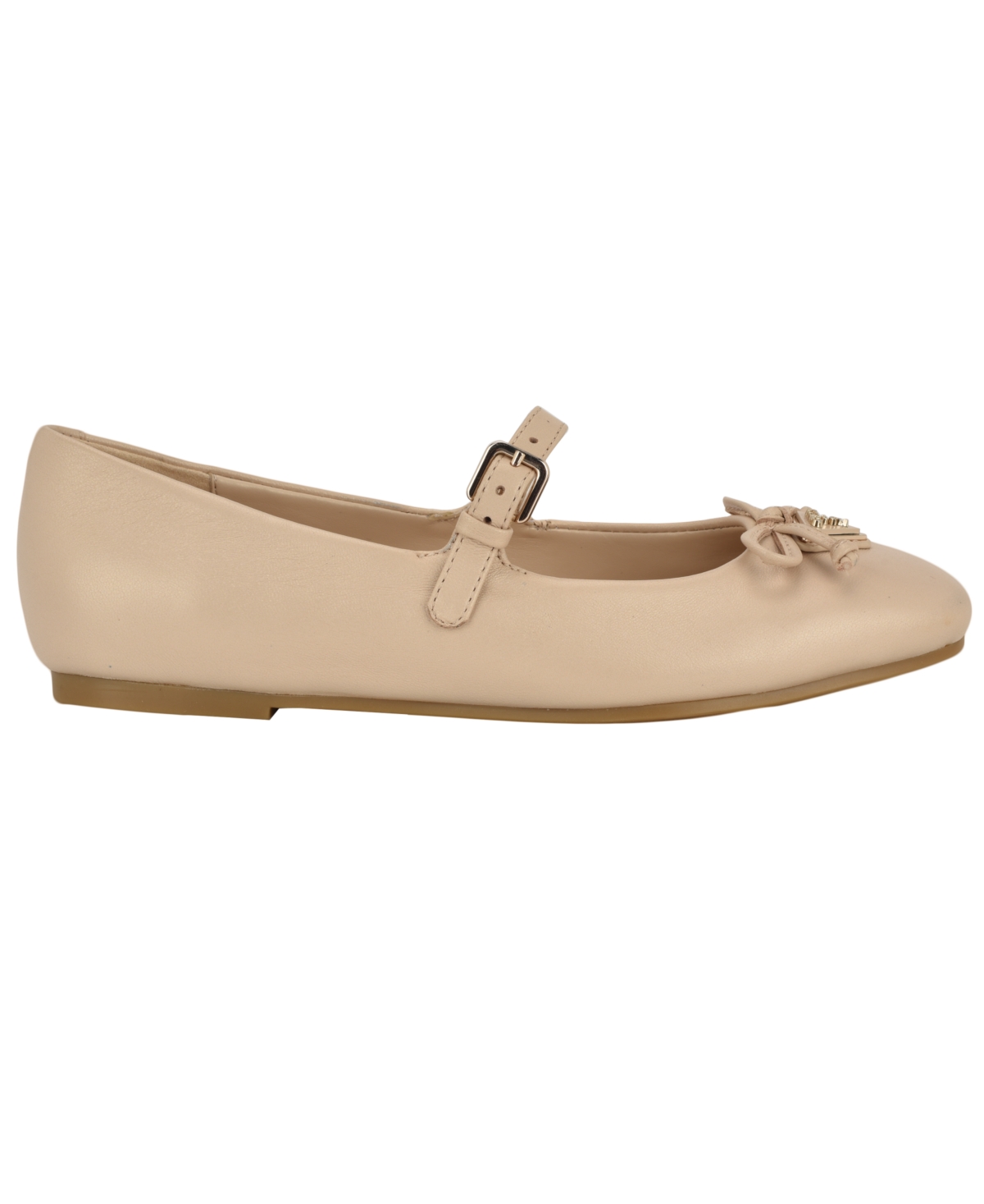 Guess Women's Kayra Mary Jane Ballet Flats In Light Natural Leather