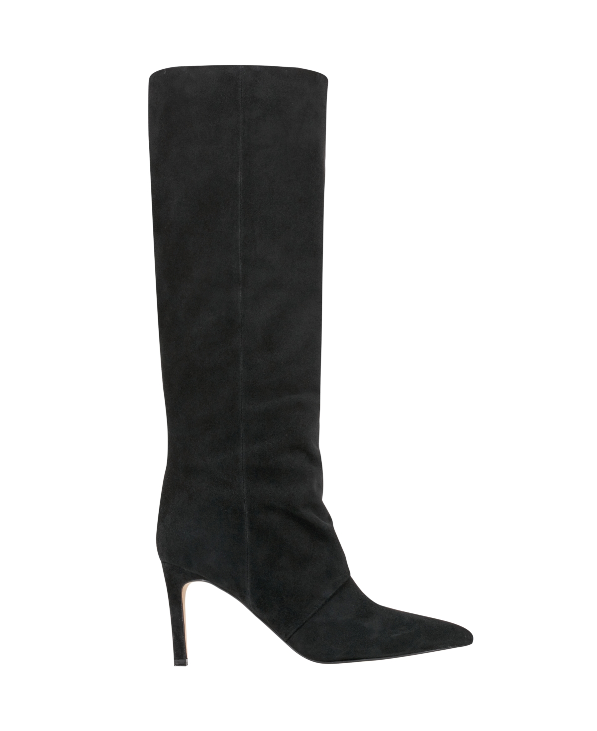 Marc Fisher Ltd Narysa Pointed Toe Knee High Boot In Black Suede
