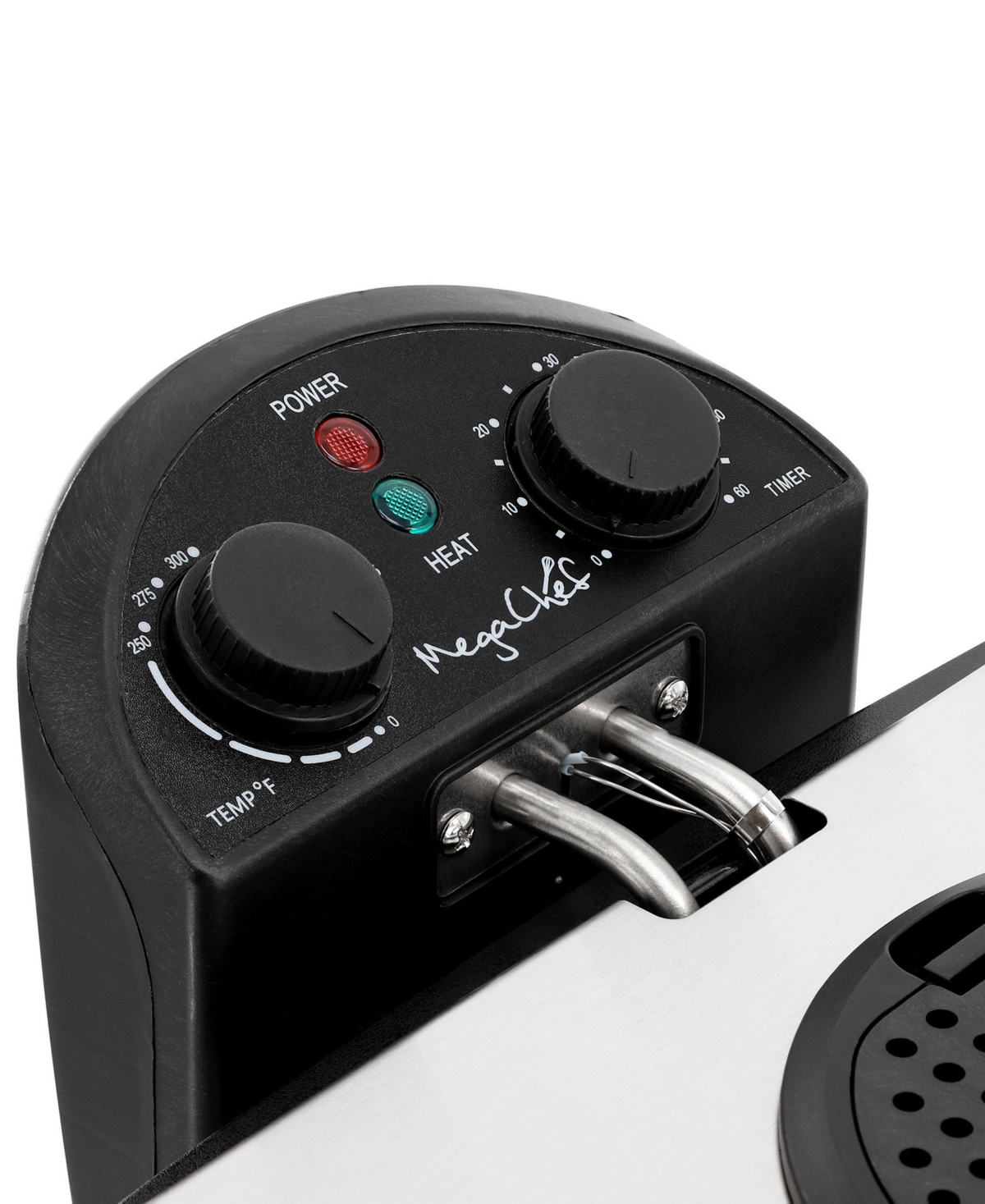 Megachef 3.17 Quart Stainless Steel Electric Deep Fryer With Timer In Silver