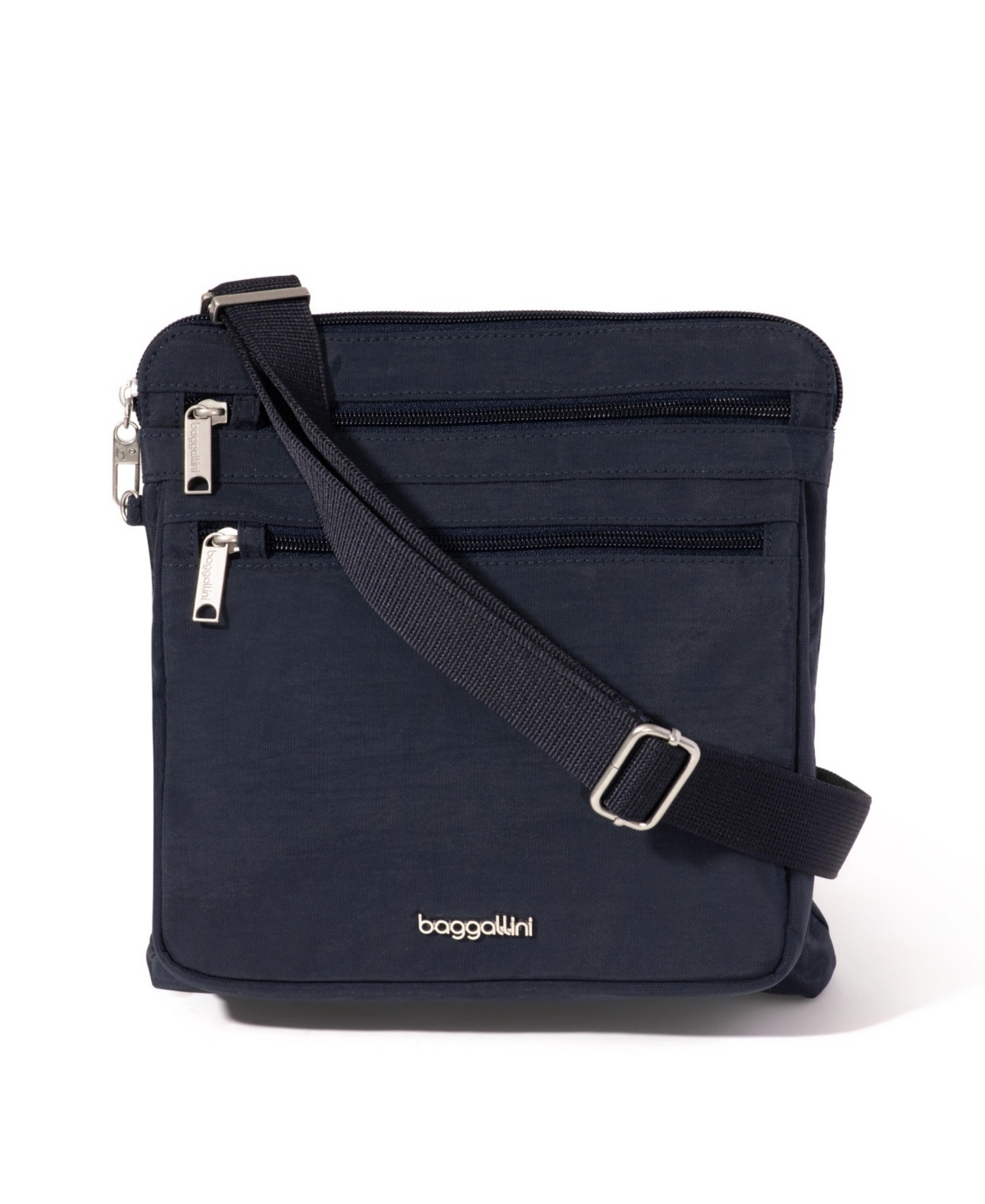 Baggallini Baggillini Securtex Anti-theft Large Crossbody Bag In French Navy