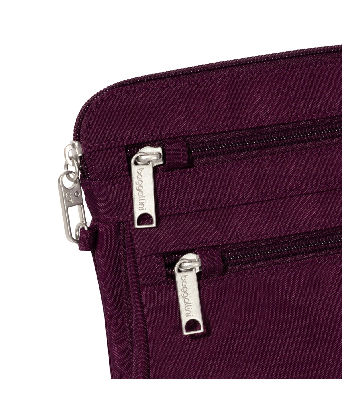 Baggallini Baggillini Securtex Anti-theft Large Crossbody Bag In Mulberry