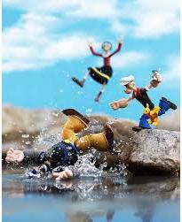 Boss Fight Studio Power Stars Olive OYL Action Figure – Retro Style Collectible Figurine from The Sailor Meets Sindbad The Sailor Color Animation with 7 Points of Articulation – 5” Scale
