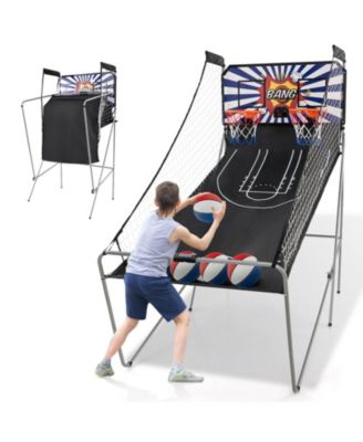Dual Shot Basketball Arcade Game with 8 Game Modes and 4 Balls