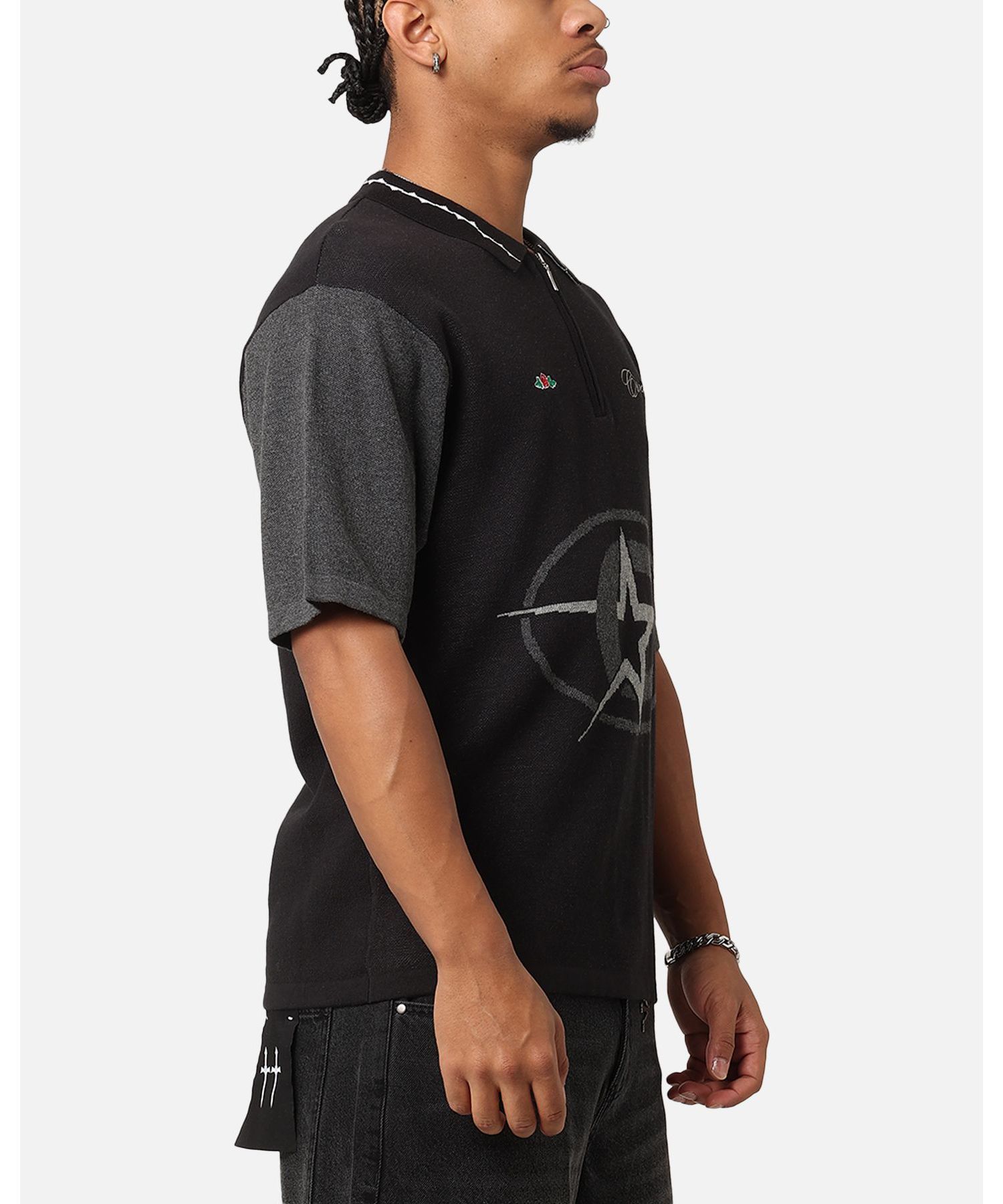 Men's C-Superstar Knitted Polo Shirt, Black, XXLarge