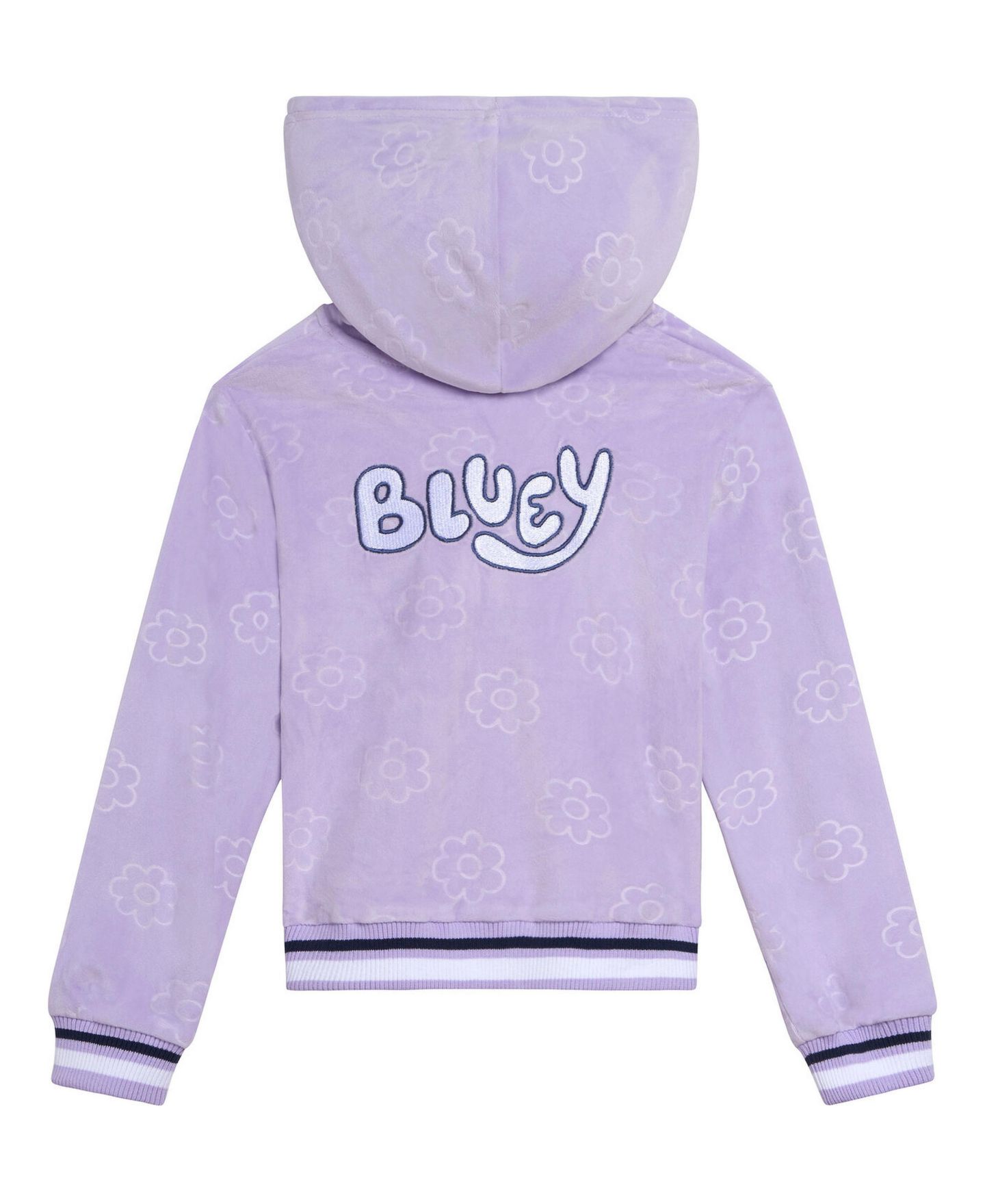Комплект Bluey Velour Hoodie and Pants Set для девочек, цвет: Лавандовый — фото 3