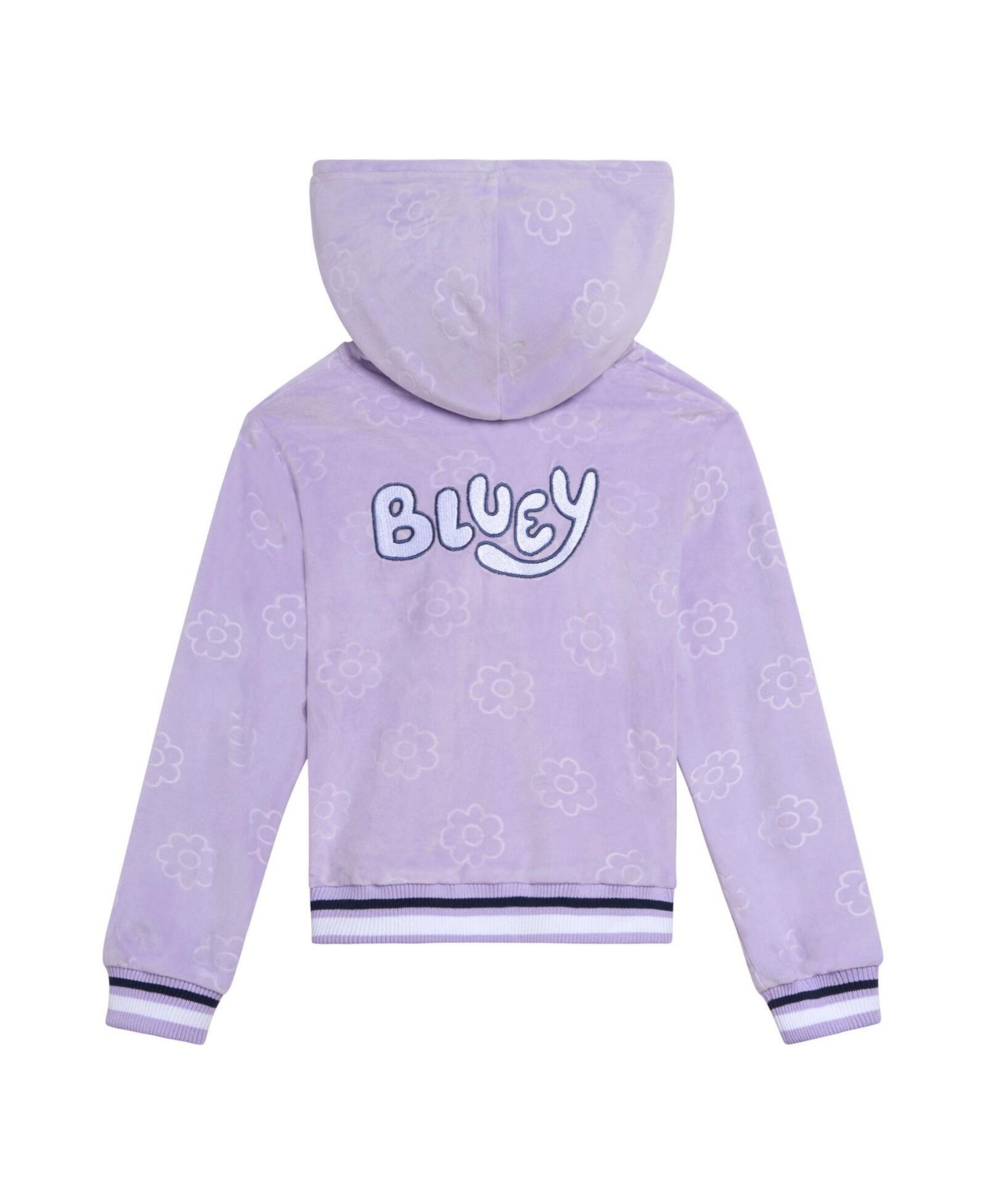 Girls Velour Zip Up Hoodie and Jogger Pants Outfit Set