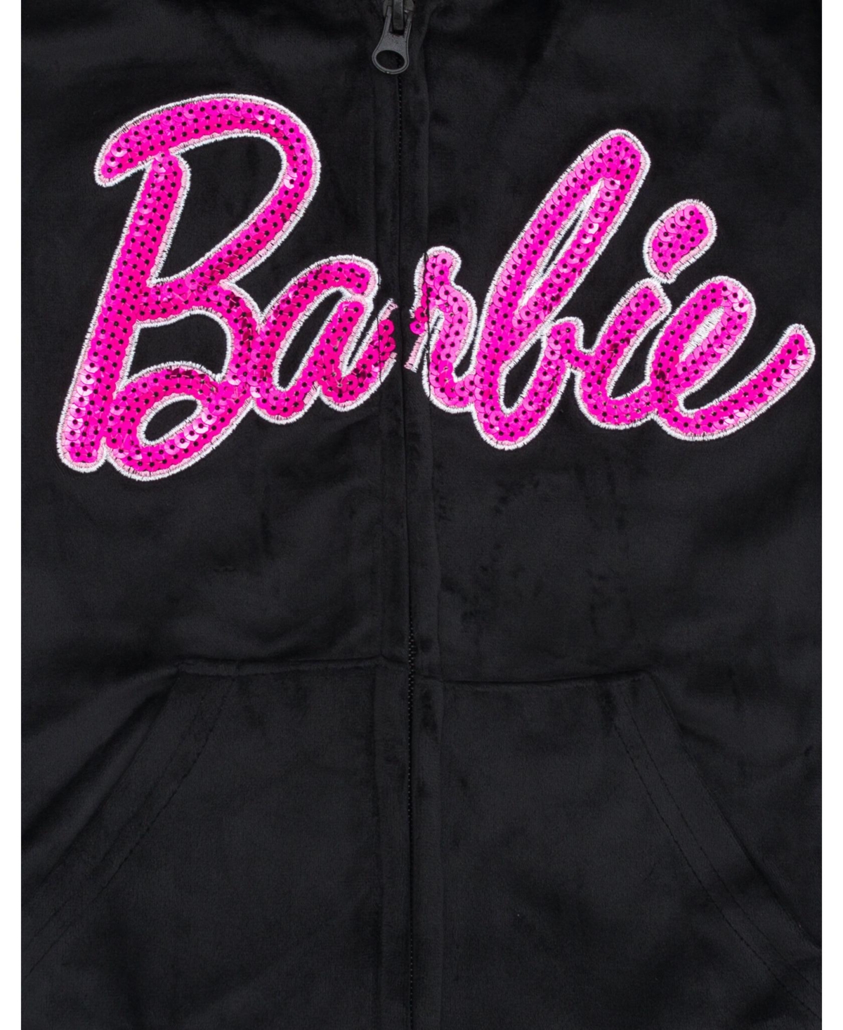 Barbie Toddler Girls Velour Matching Family Zip Up Hoodie