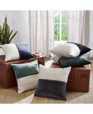 Velvet Linen Decorative Pillow Cover, 20" x 20"