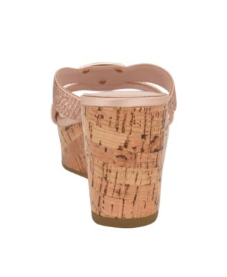 Women's Lonaa Rhinestone Cork Platform Wedge Sandals