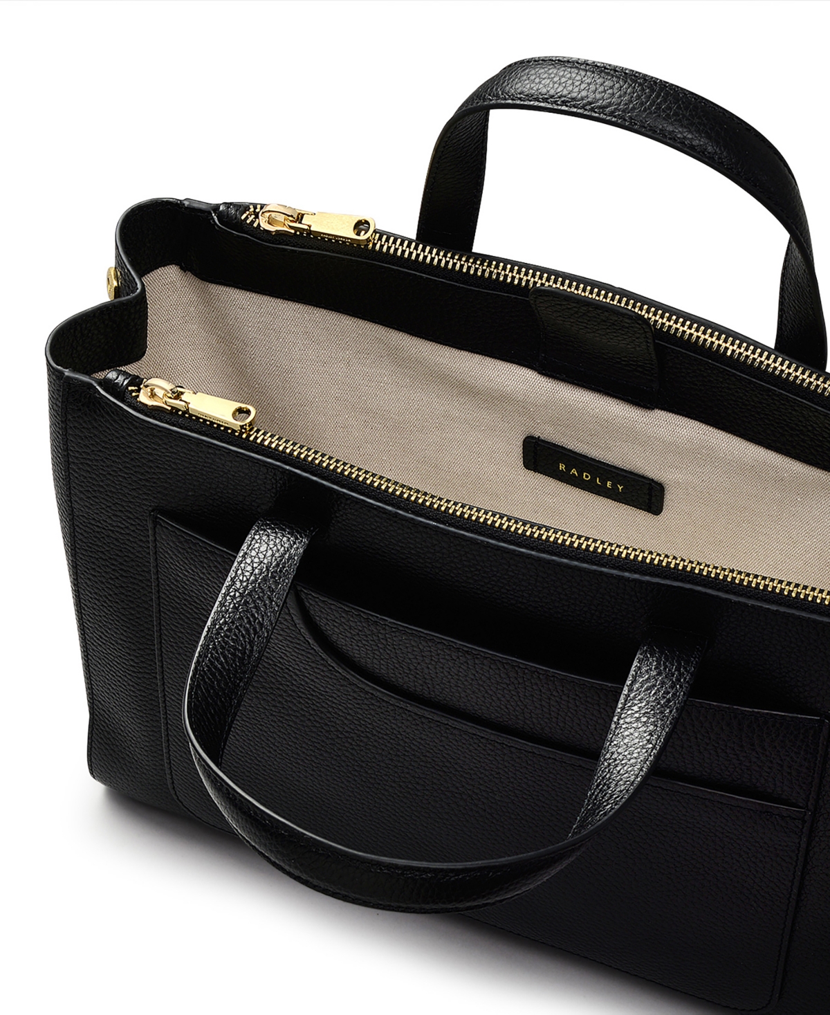 Radley London Pockets Soft 2.0 Medium Ziptop Grab Bag In Black