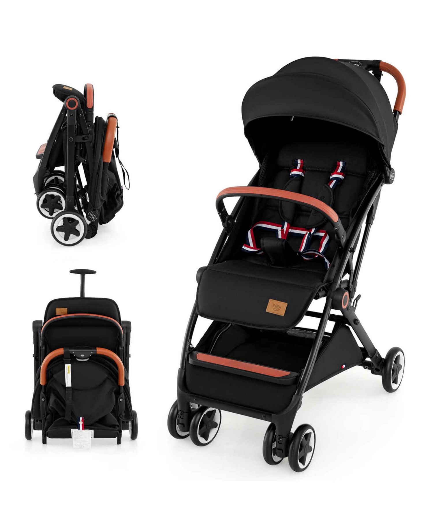 Lightweight Baby Stroller Aluminium Frame for Home Office Use