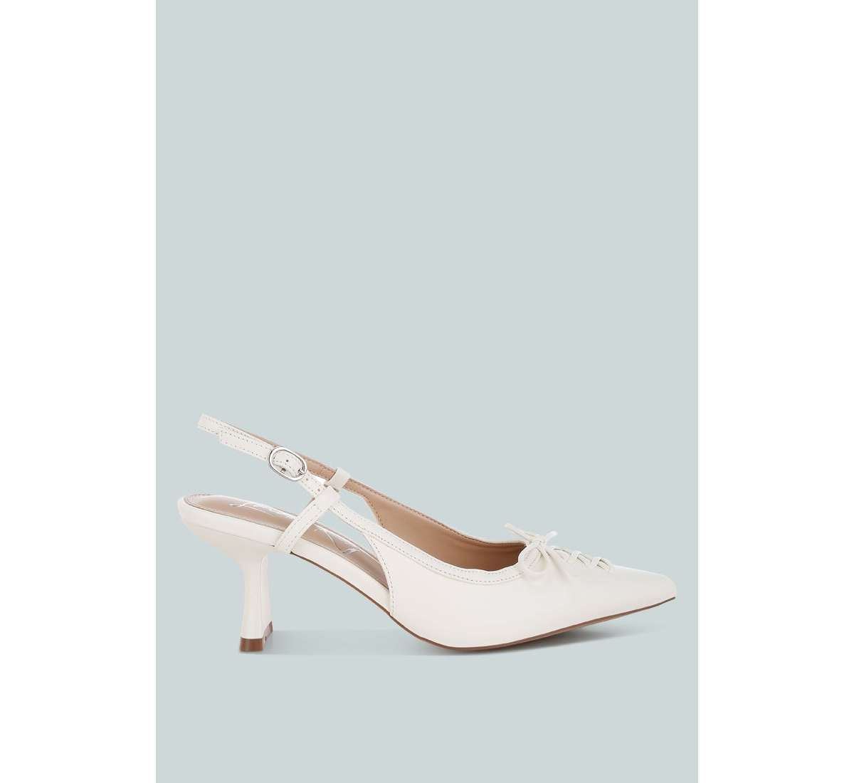London Rag Danvers Kitten Heel Pointy Slingbacks