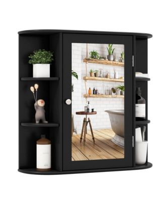 Multipurpose Mount Wall Surface Bathroom Storage Cabinet Mirror