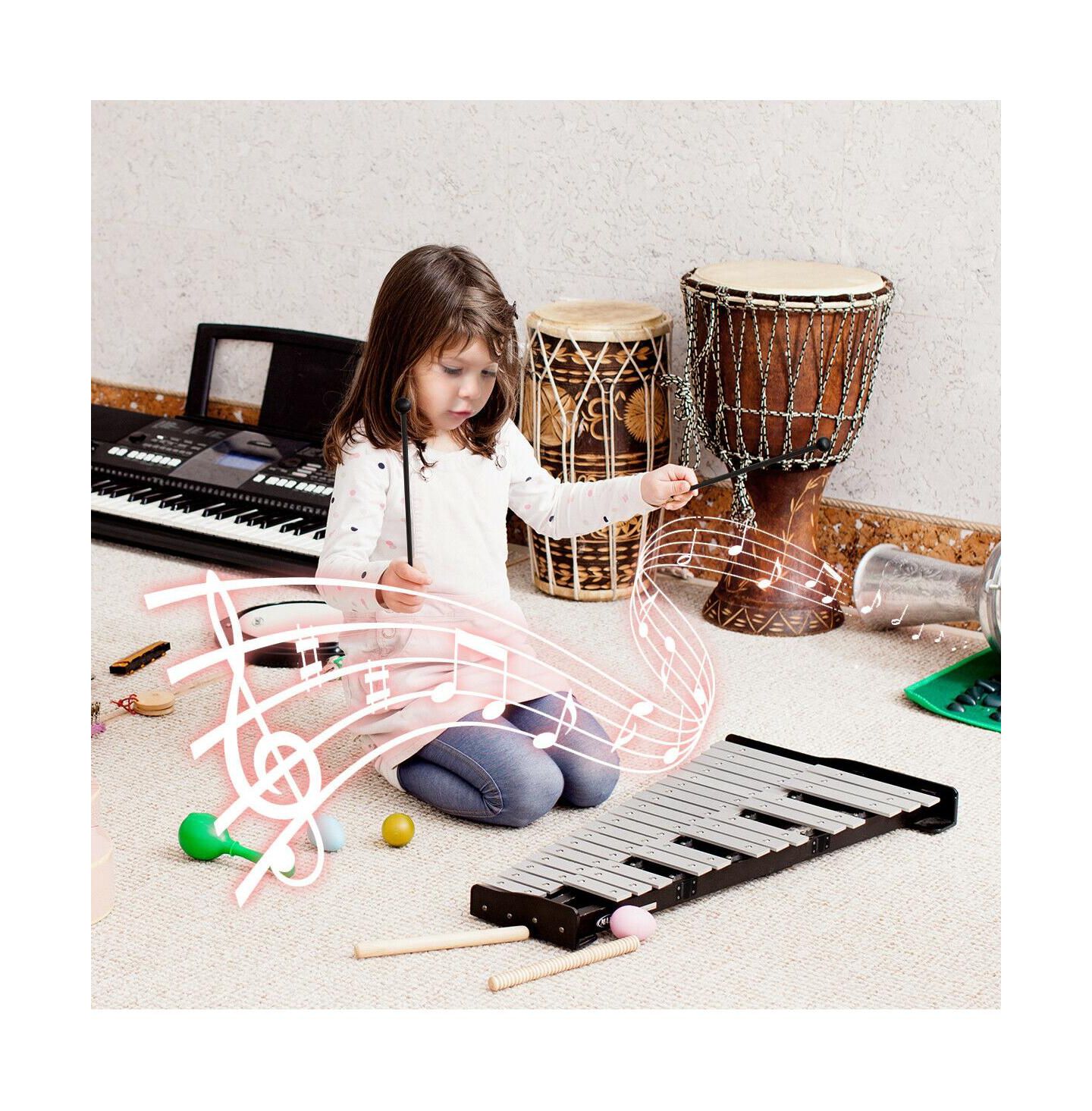 Детские игрушки SKONYON Adjustable 30-Note Percussion Glockenspiel Bell Kit, Ages 3+ — фото 4