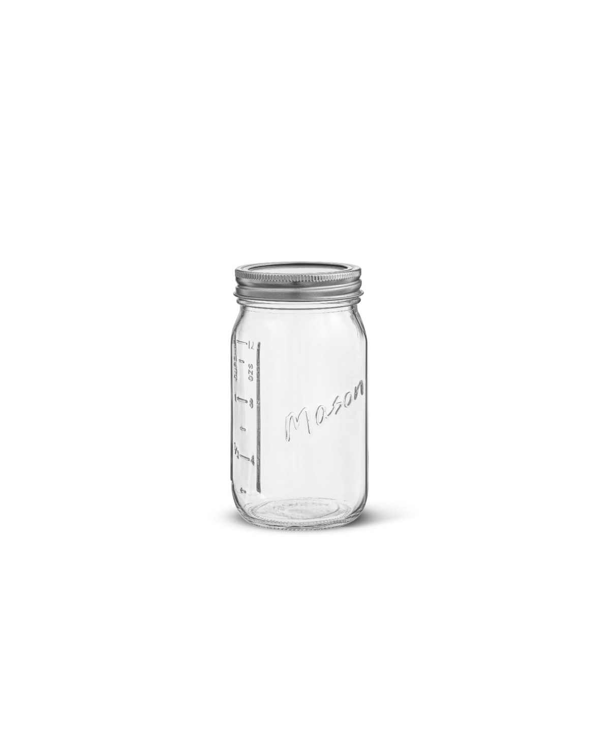 Shop Joyjolt Regular Set Of 6 Mason Jars With Airtight Lids In Clear