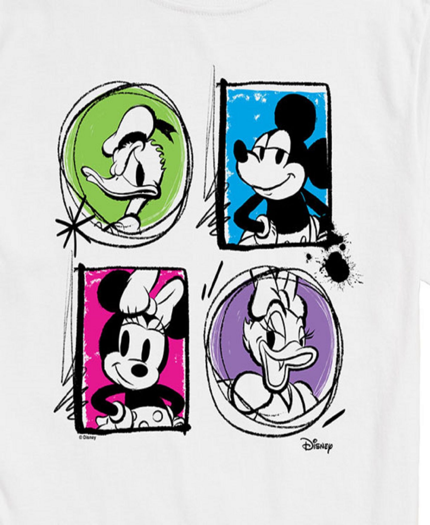 Мужская футболка AIRWAVES Disney Mickey Friends Grid Short Sleeve, цвет: Белый — фото 3