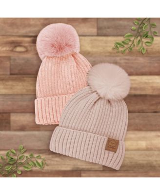 2pk Baby Hats, Baby Beanies, Newborn Hats for Baby Girls, Boys, Baby Winter Hat, 0-6 Months Infant Hat