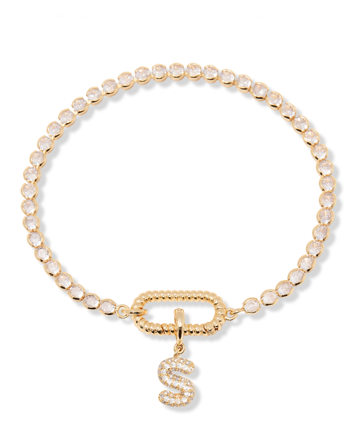 Brook & York Petra Initial Tennis Bracelet In Letter S