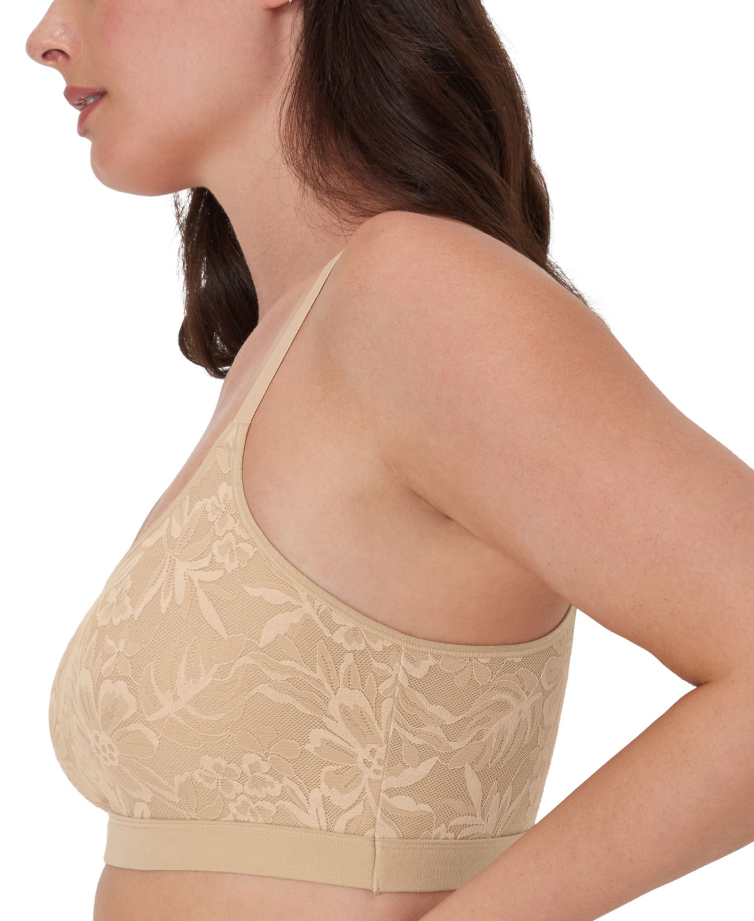 Women's Breathe Lace-Overlay Bralette DFCMBR