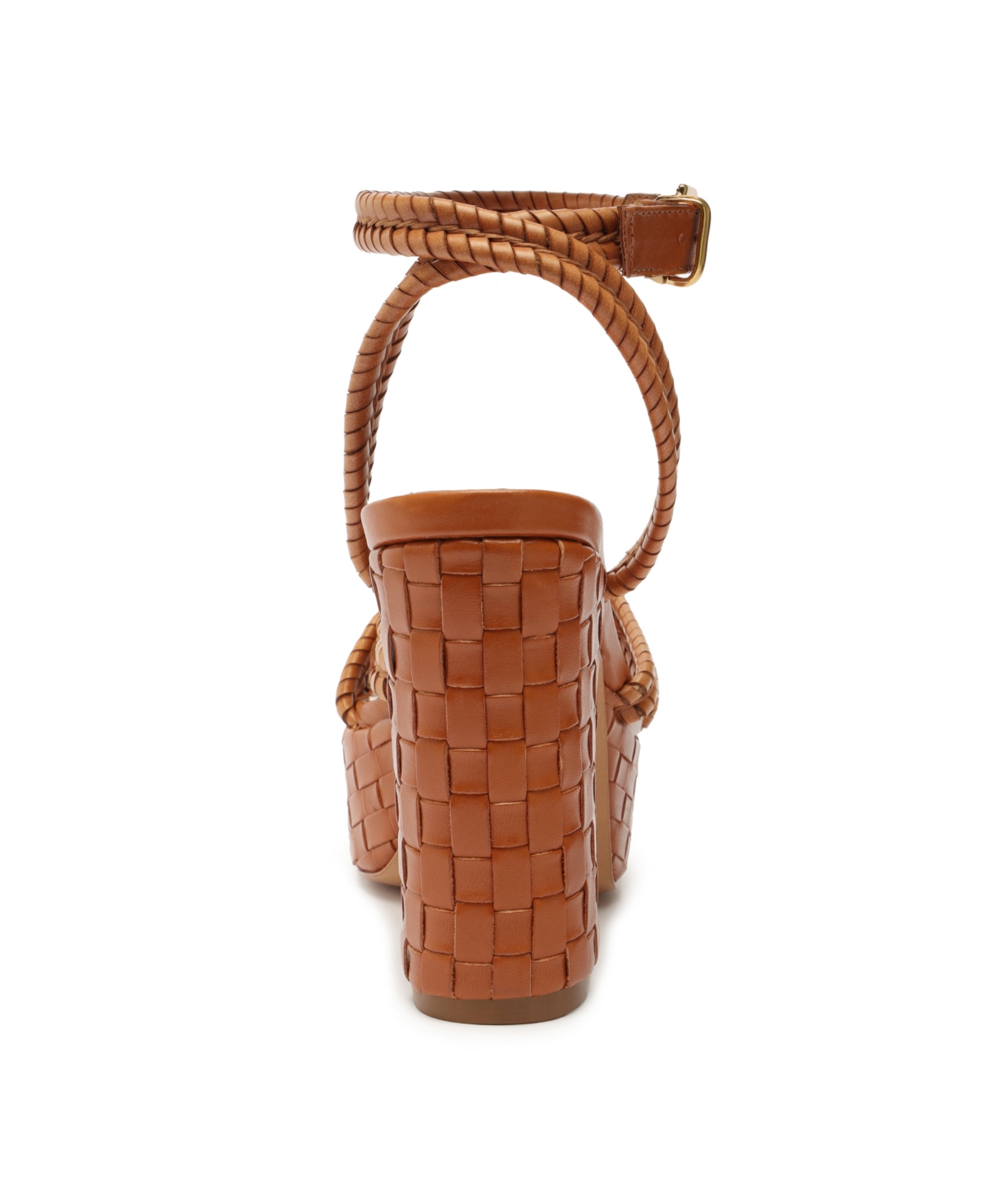 Shop Schutz Women's Kareena Woven Platform Sandals In Brown