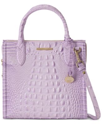 Маленькая кожаная сумка Brahmin из тисненой кожи Кэролайн Мельбурн