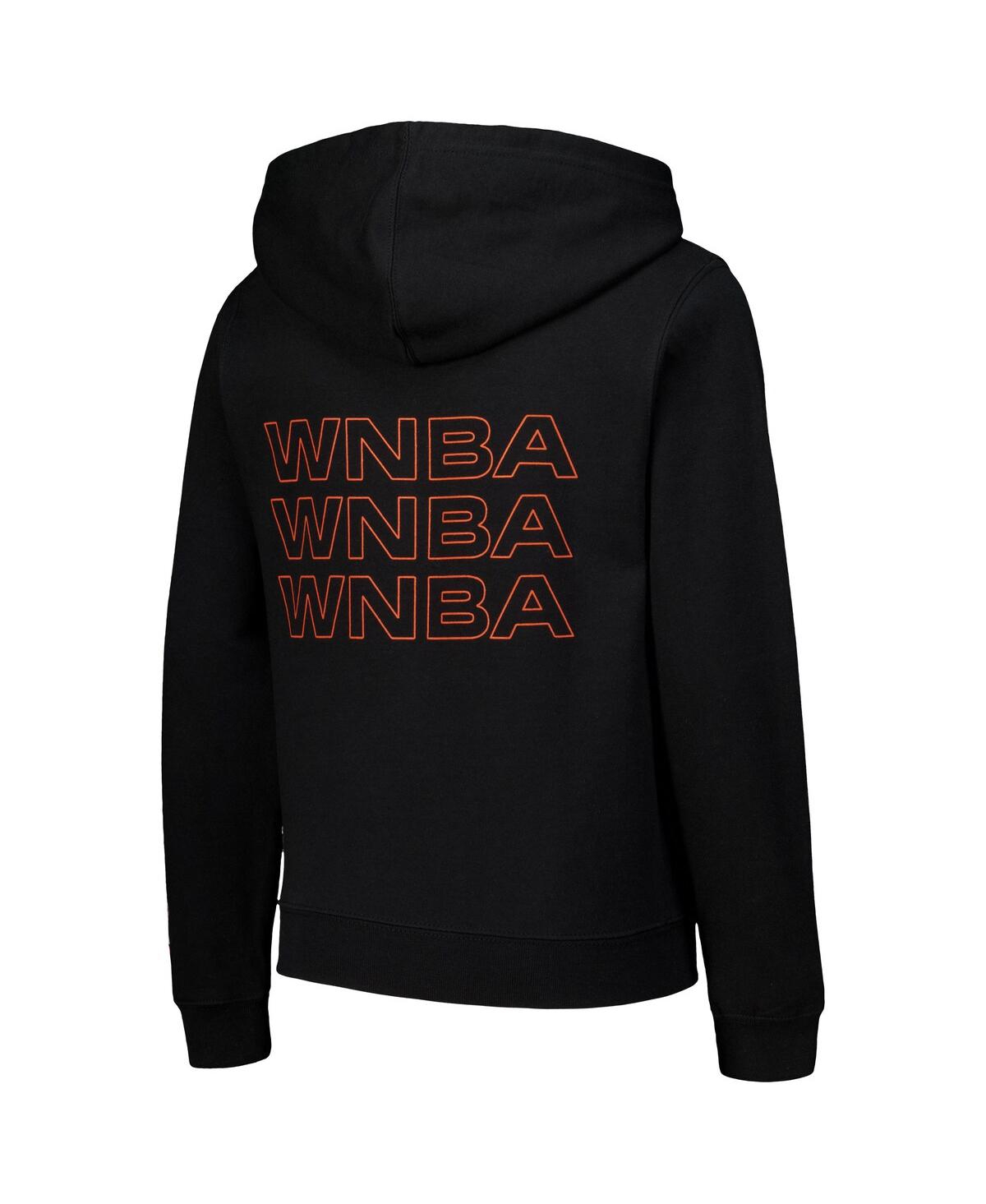 Round21 Big Boys And Girls Black Wnba Go Team Pullover Hoodie In Black