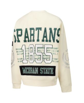 Gameday Couture Womens Cream Michigan State Spartans Slay Pullover Sweatshirt 11490₽