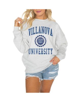 Gameday Couture Womens Steel Villanova Wildcats Good Vibes Premium Fleece Drop Shoulder Pullover Sweatshirt 9190₽