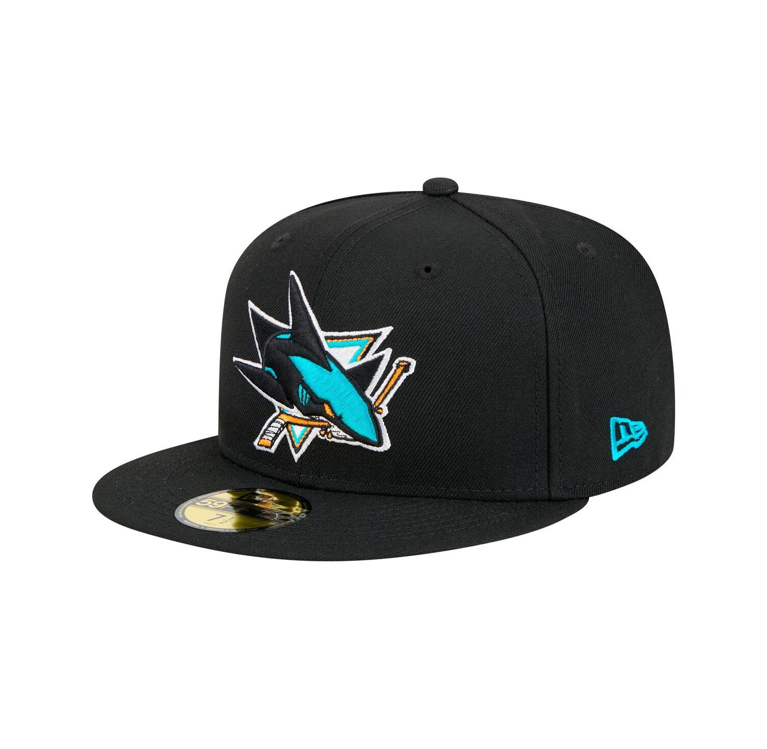 Men's Black San Jose Sharks Core 59FIFTY Fitted Hat
