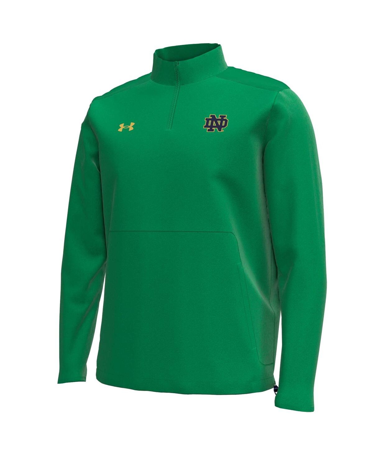 Under Armour Men'sNotre Dame Fighting Irish Motivate Quarter-Zip Performance Jacket - Kelly Green