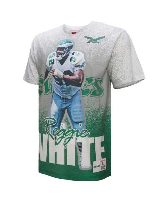 Men's Reggie White Gray Philadelphia Eagles Burst Retired Player T-Shirt