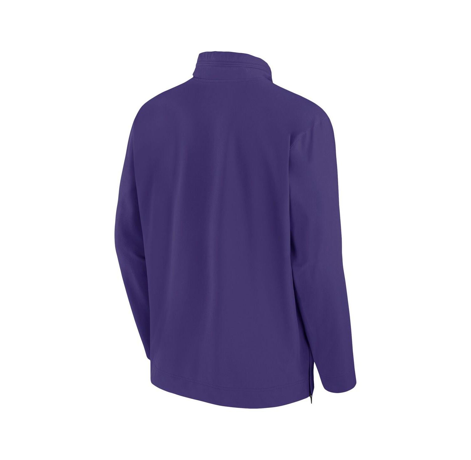 Men's Purple TCU Horned Frogs 2024 Sideline Coach Quarter-Zip Hoodie Jacket