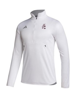 Men's White Texas A M Aggies Ol' Sarge Sideline Knit Quarter-Zip Pullover Top