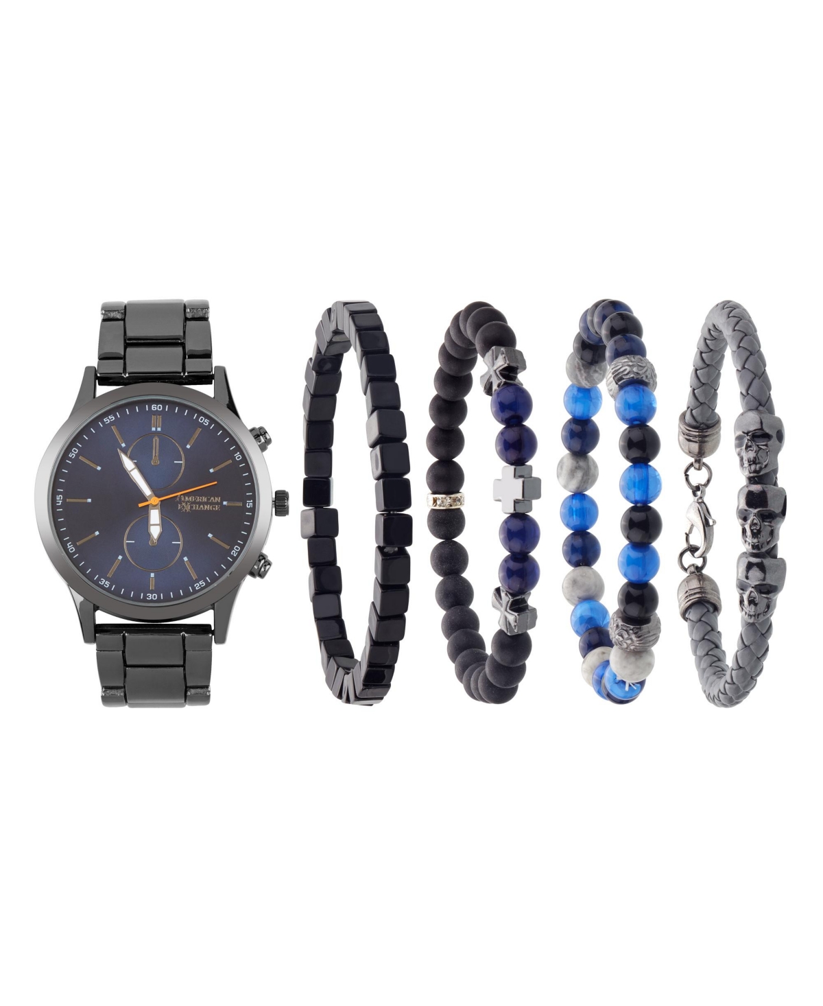 Men's Matte Gunmetal Tone Metal Alloy Analog Watch, 44mm - Gunmetal Tone