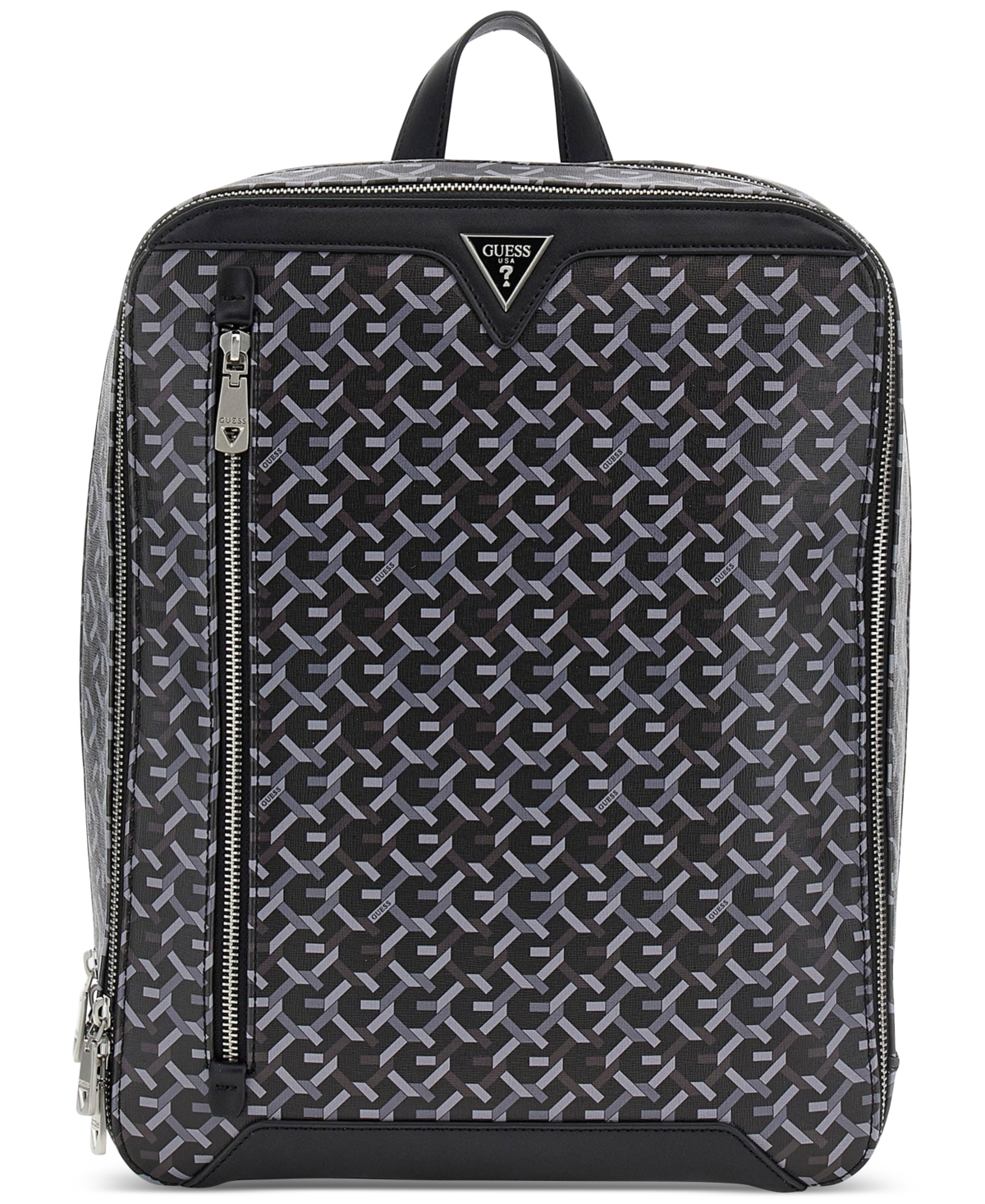 Men's Woven Logo Compact Backpack - BLA