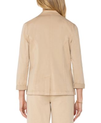 Женский приталенный блейзер из саржи от Liverpool Los Angeles. PXS-3X