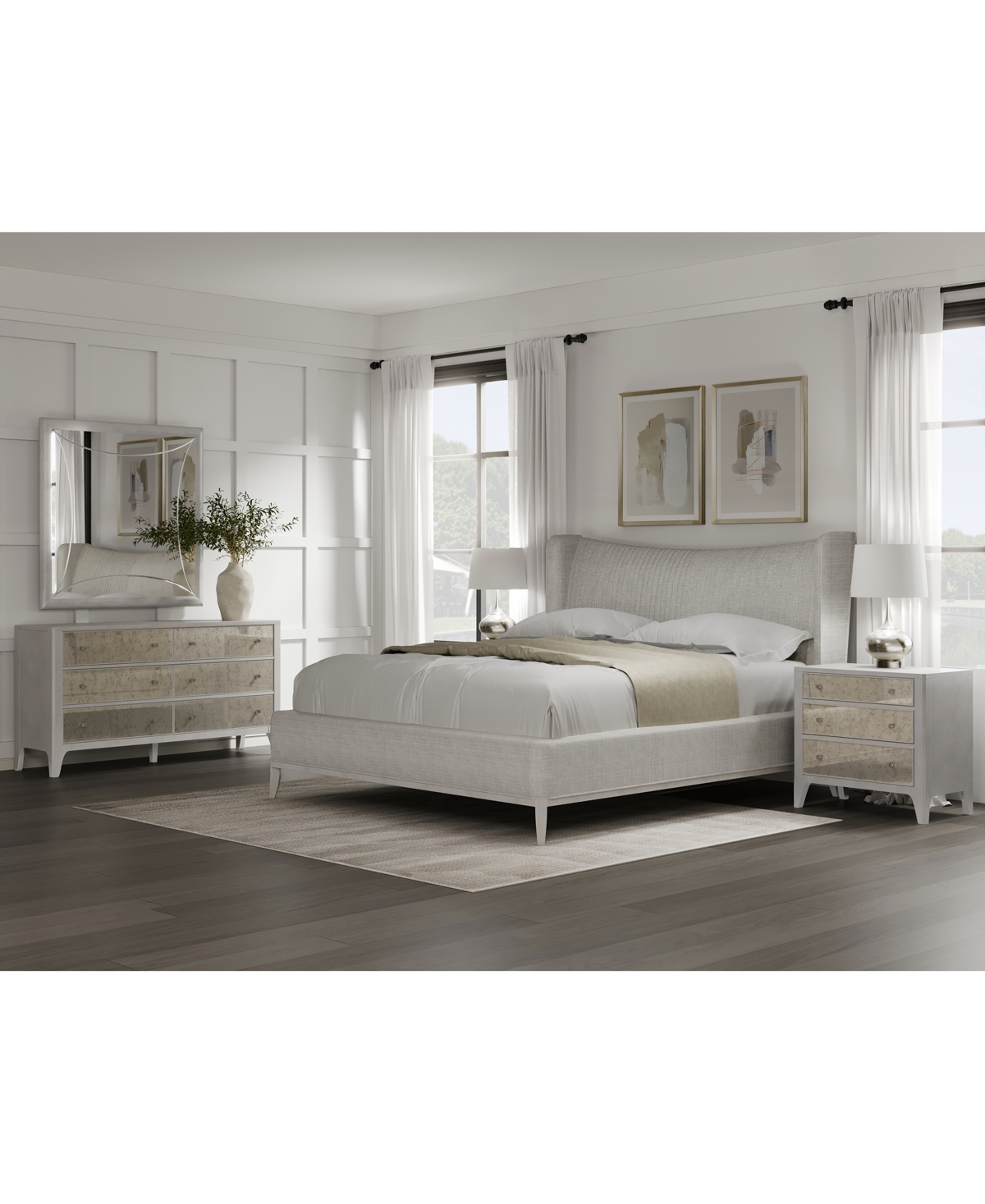 Macy's Mezzanine 3-pc. Bedroom Set (king Bed, Dresser & Nightstand) In No Color