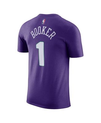 Men's Purple Devin Booker Phoenix Suns 2024/25 City Edition Name Number T-Shirt