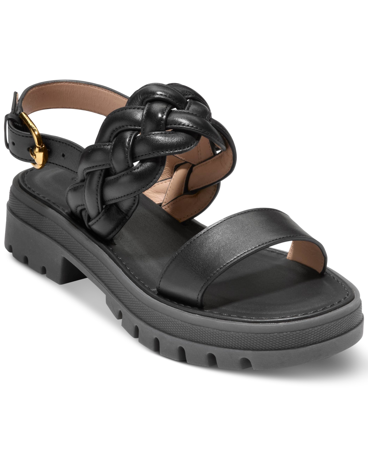 Cole Haan Cressida Lug Sandal In Black