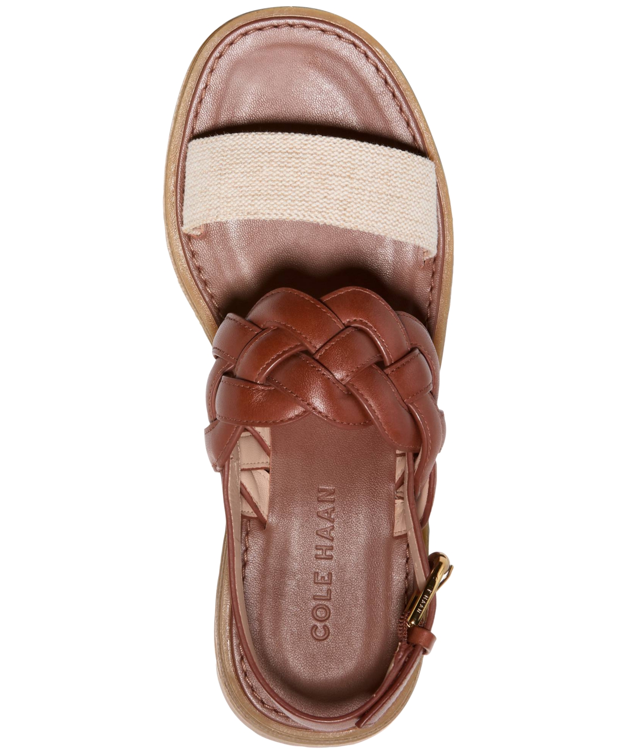 Cole Haan Women's Cressida Lug Flat Sandals In Natural Canvas