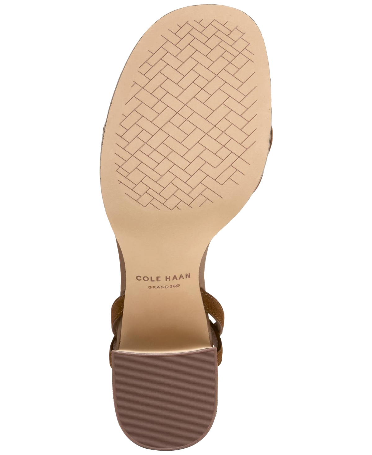 Cole Haan Ambrose Braid Ankle Strap Sandal In Spiced Brown